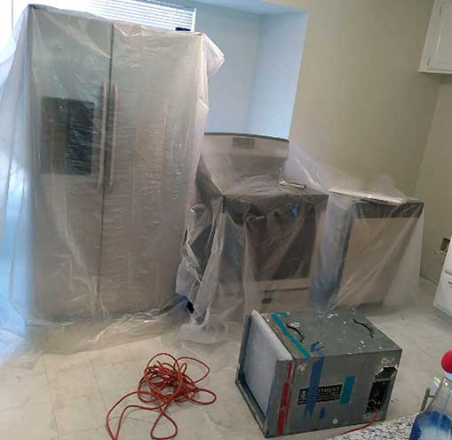 Appliances Covered in Plastic — Cypress, CA — Golden State Environmental