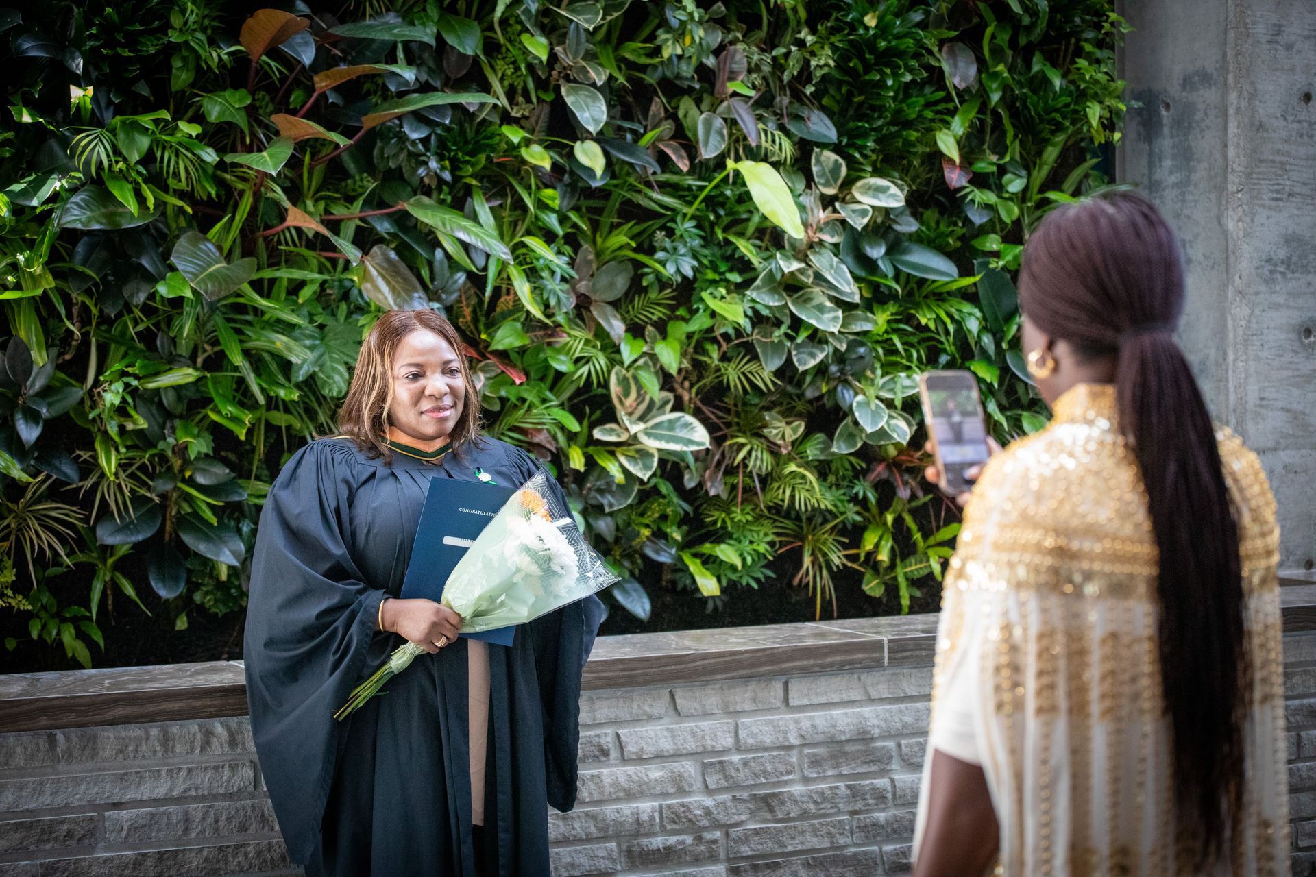 Nipissing University graduate posing for a picture