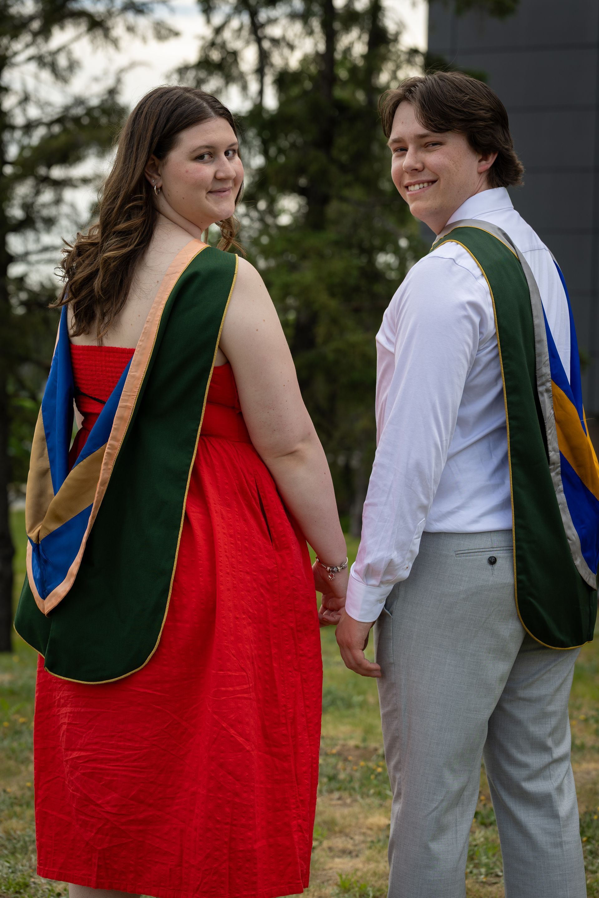 Nipissing University graduates posing for a picture