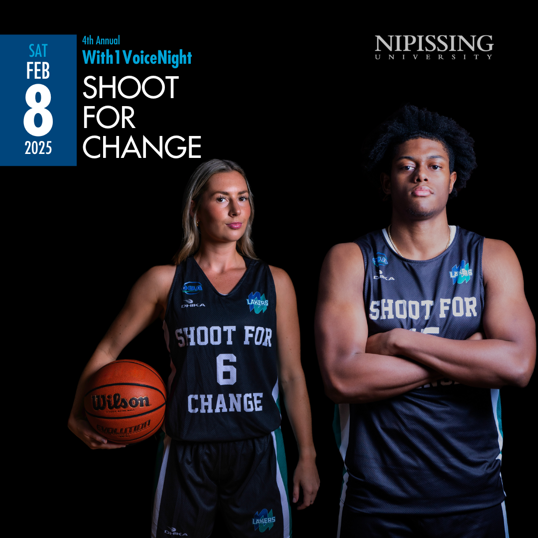 Two basketball players are standing next to each other.