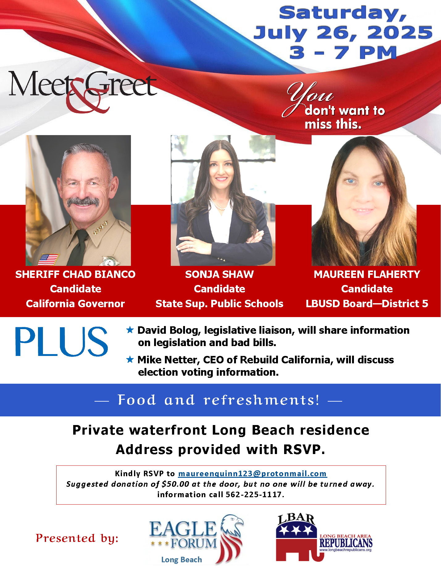 A poster for a meeting on saturday july 26 , 2025