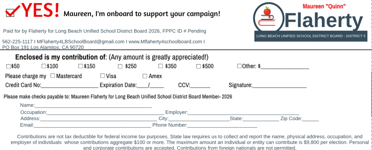 Support Flaherty campaign A flyer for flaherty that says yes on it