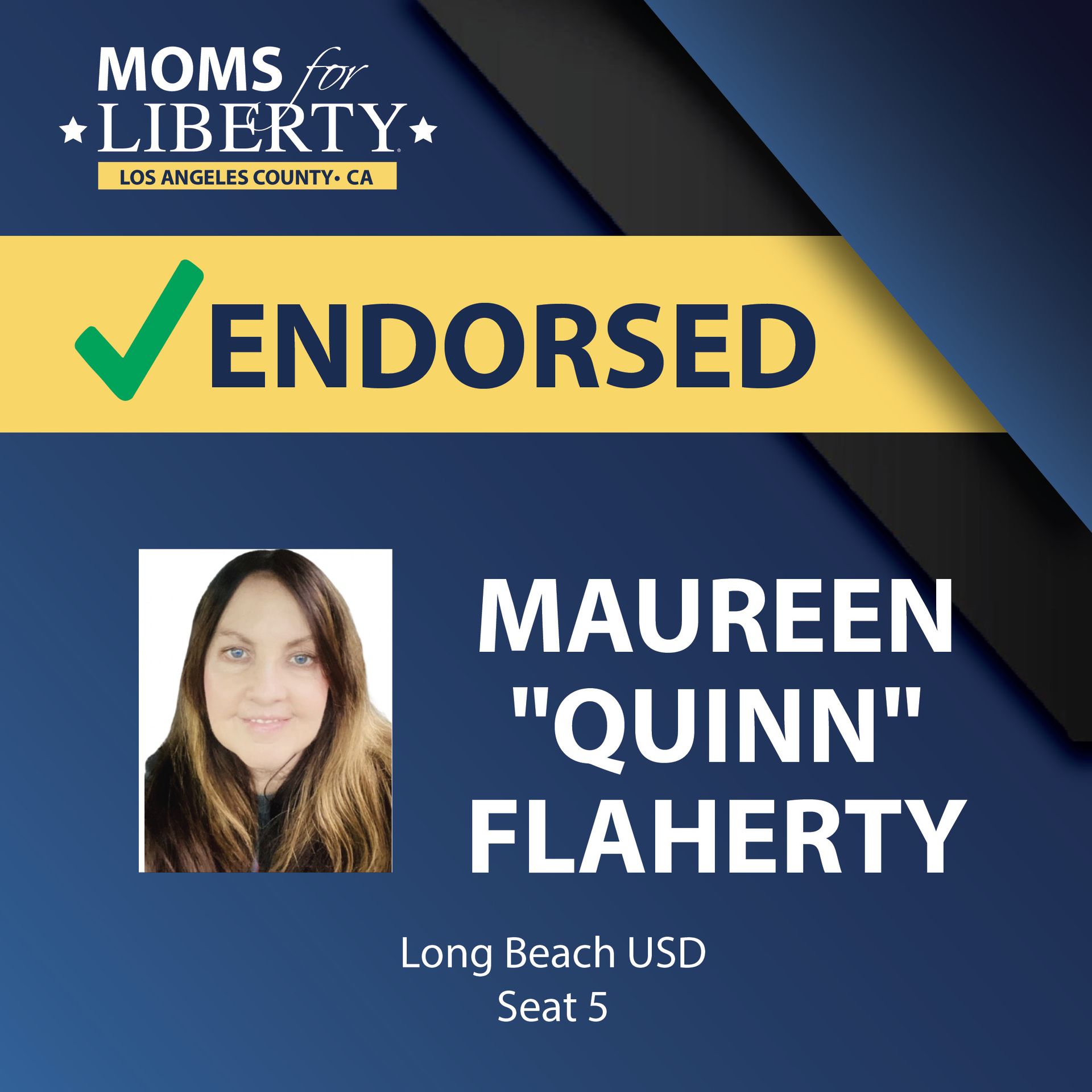 Endorsement graphic for Maureen 