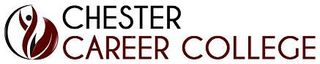 The logo for chester career college is shown on a white background.