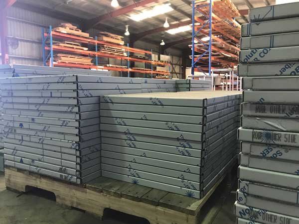 sheet metal in stacks