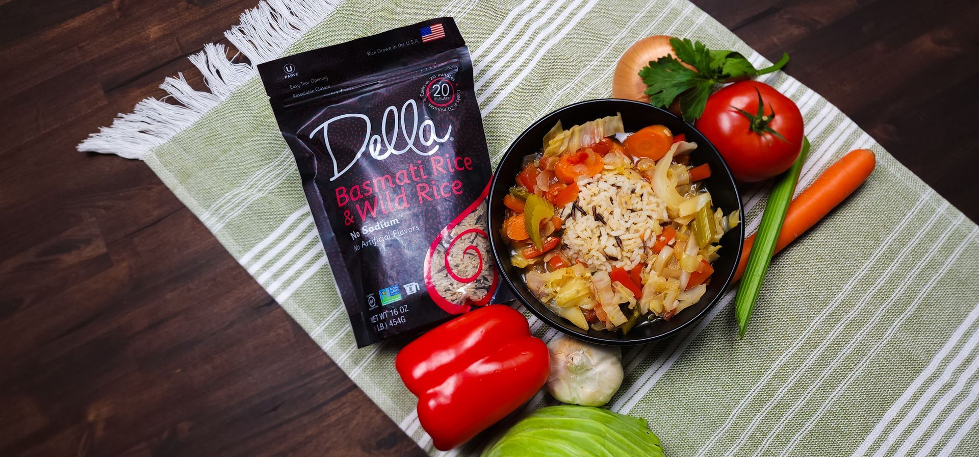 Diet Cabbage Soup with Basmati and Wild Rice