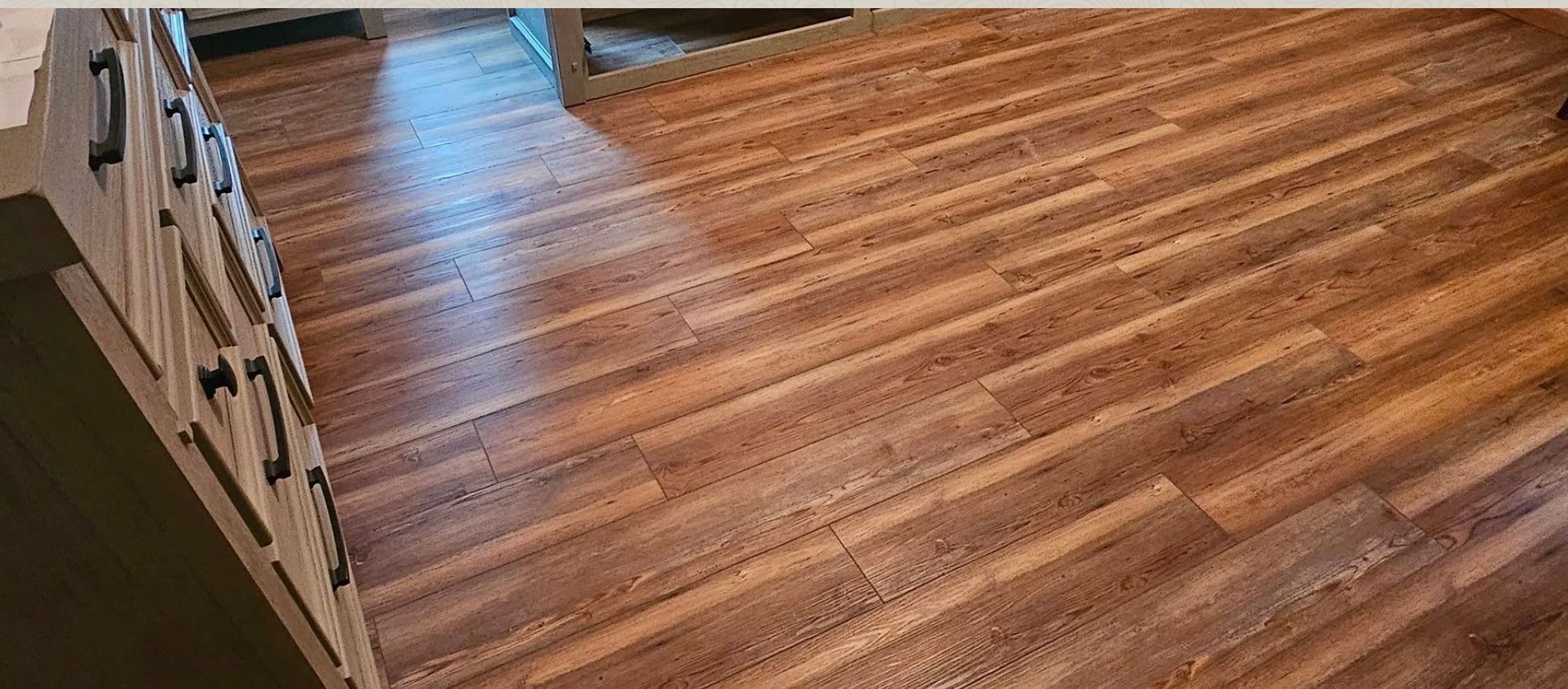 A flooring installation in Pulaski, WI completed by Alley Remodeling.