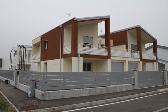 facciata di una villa realizzata ad Albignasego