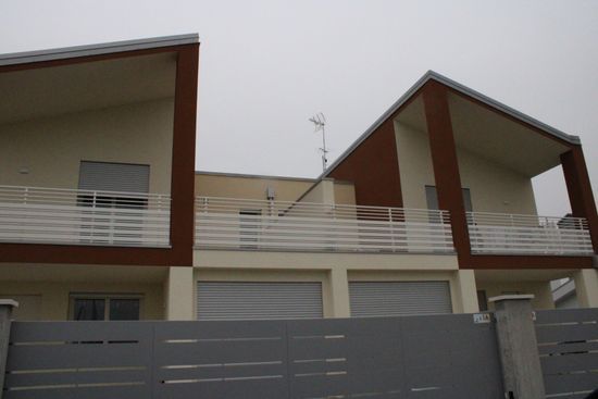 prospetto di una villa realizzata ad Albignasego
