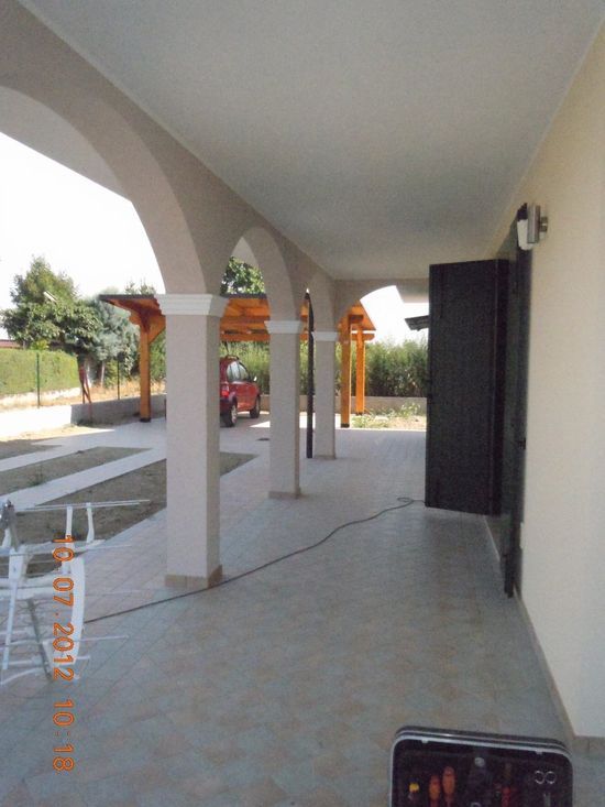 dettaglio spazio esterni casa bifamiliare ad Albignasego