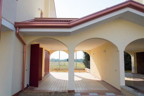 dettagli costruzione bifamiliare Bovolenta