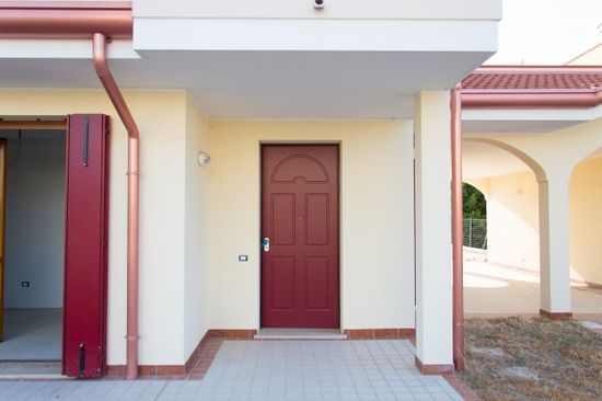 ingresso costruzione bifamiliare Bovolenta