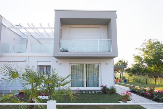 prospetto costruzione bifamiliare ad Albignasego