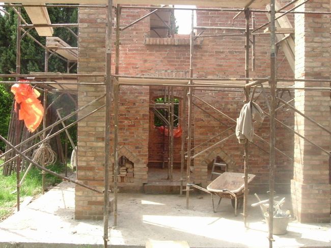 ponteggio per ristrutturazione dependance