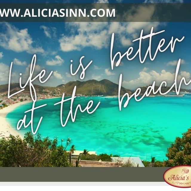 A poster that says life is better at the beach