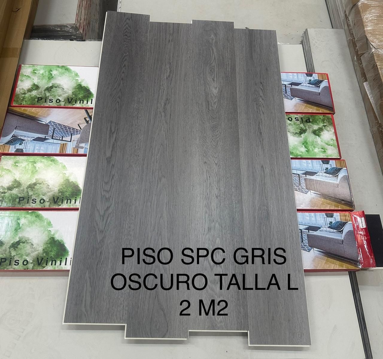 A piece of piso spc gris oscuro talla l 2 m2