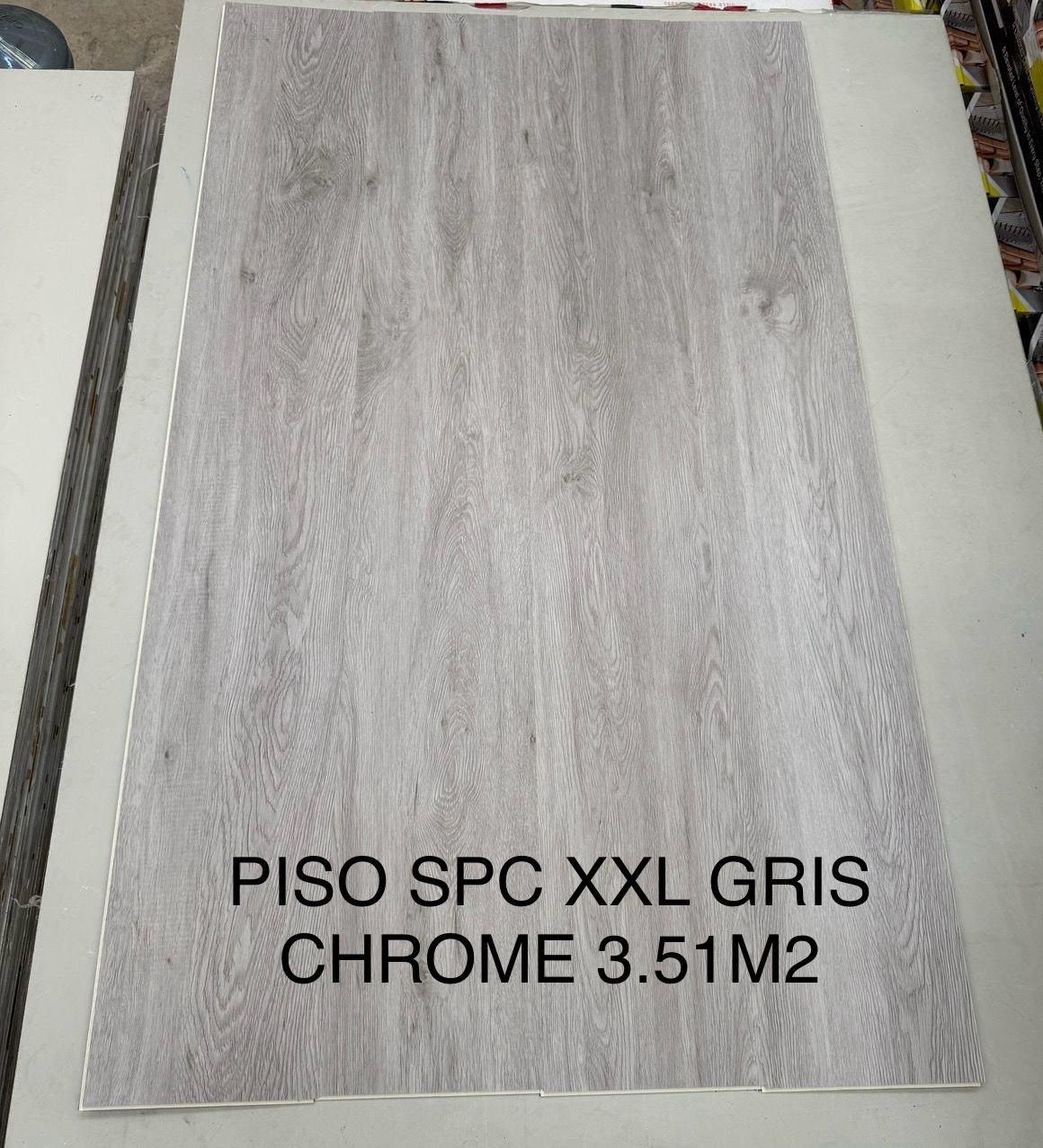 Un trozo de piso spc xxl gris cromado 3,50 m2