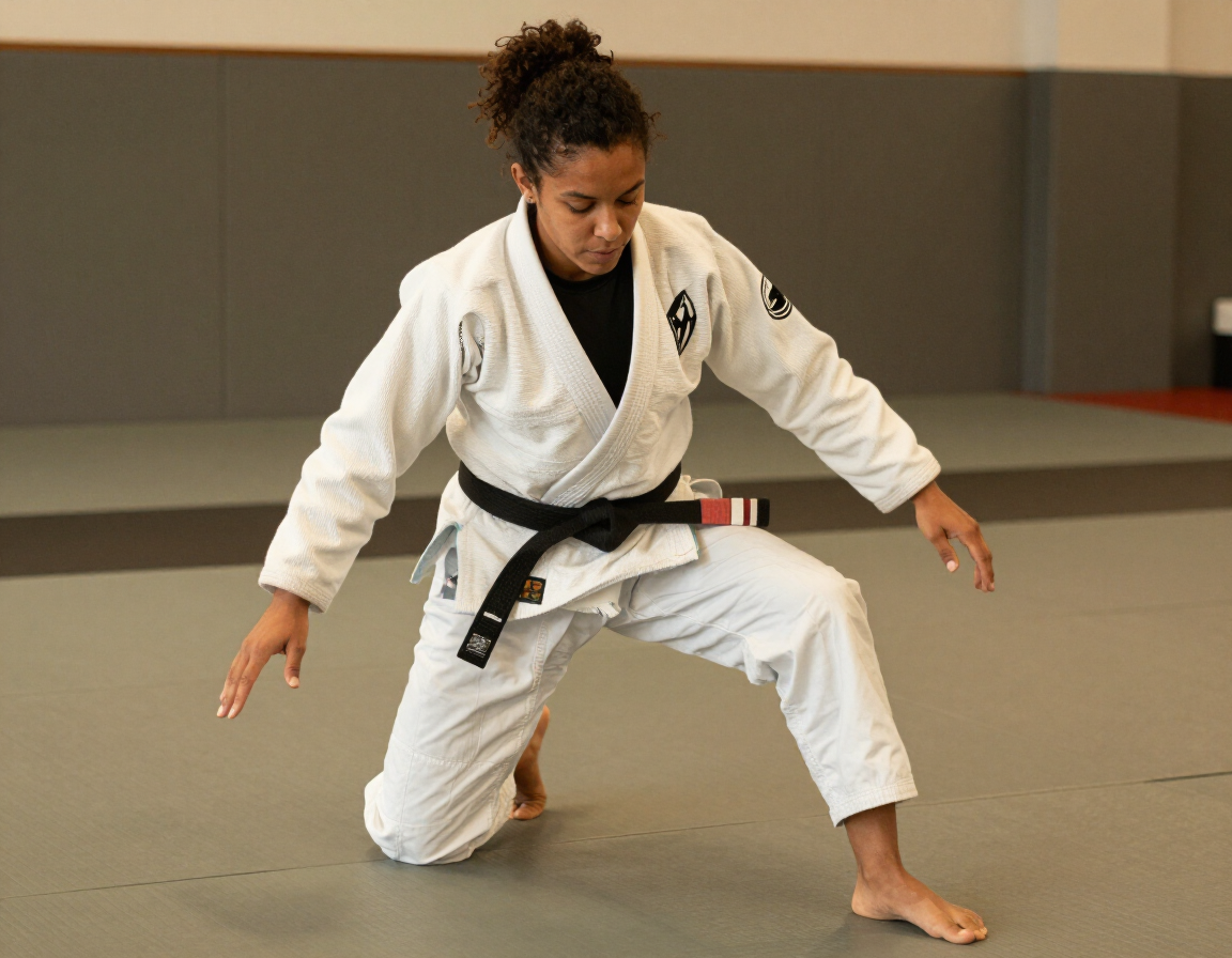 Patricia, World Champion Instructor at DS Team, teaching on the mats