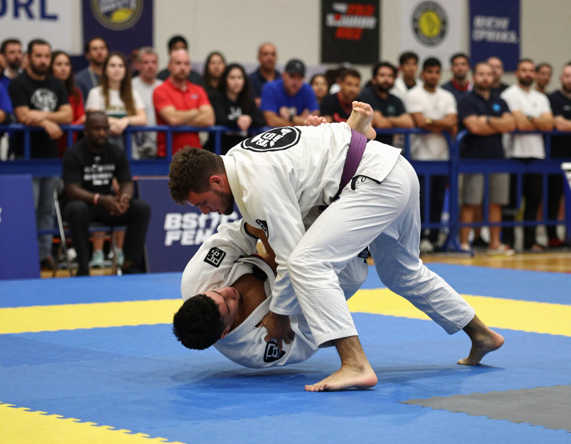DS Team competitor executing a takedown