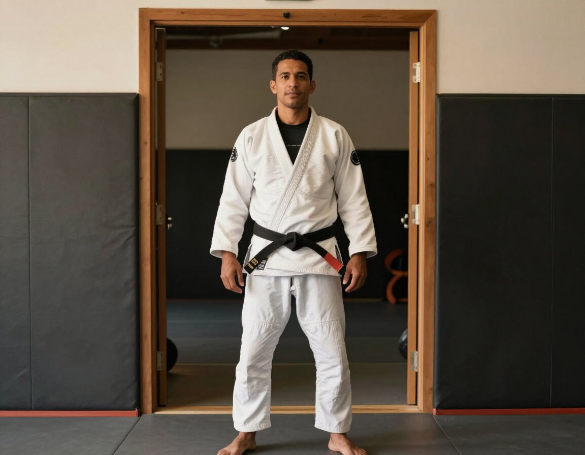 DS Team student standing confidently in the academy doorway