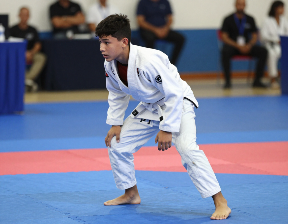 Youth DS Team competitor mid-match