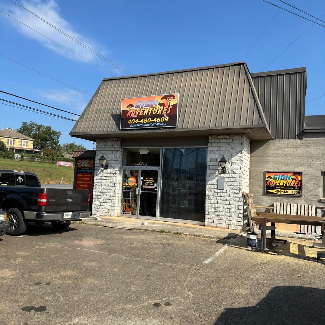 A stone-front storefront for 