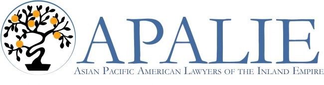 A logo for apalie asian pacific american lawyers of the island empire