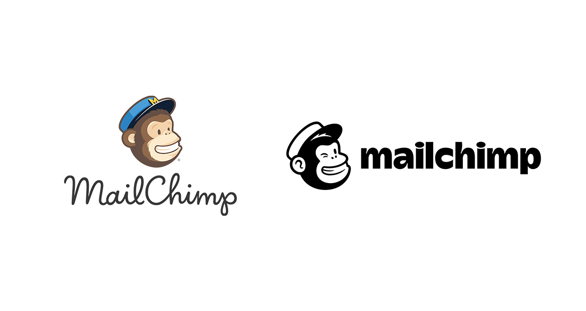 The logos for Mailchimp on a white background.
