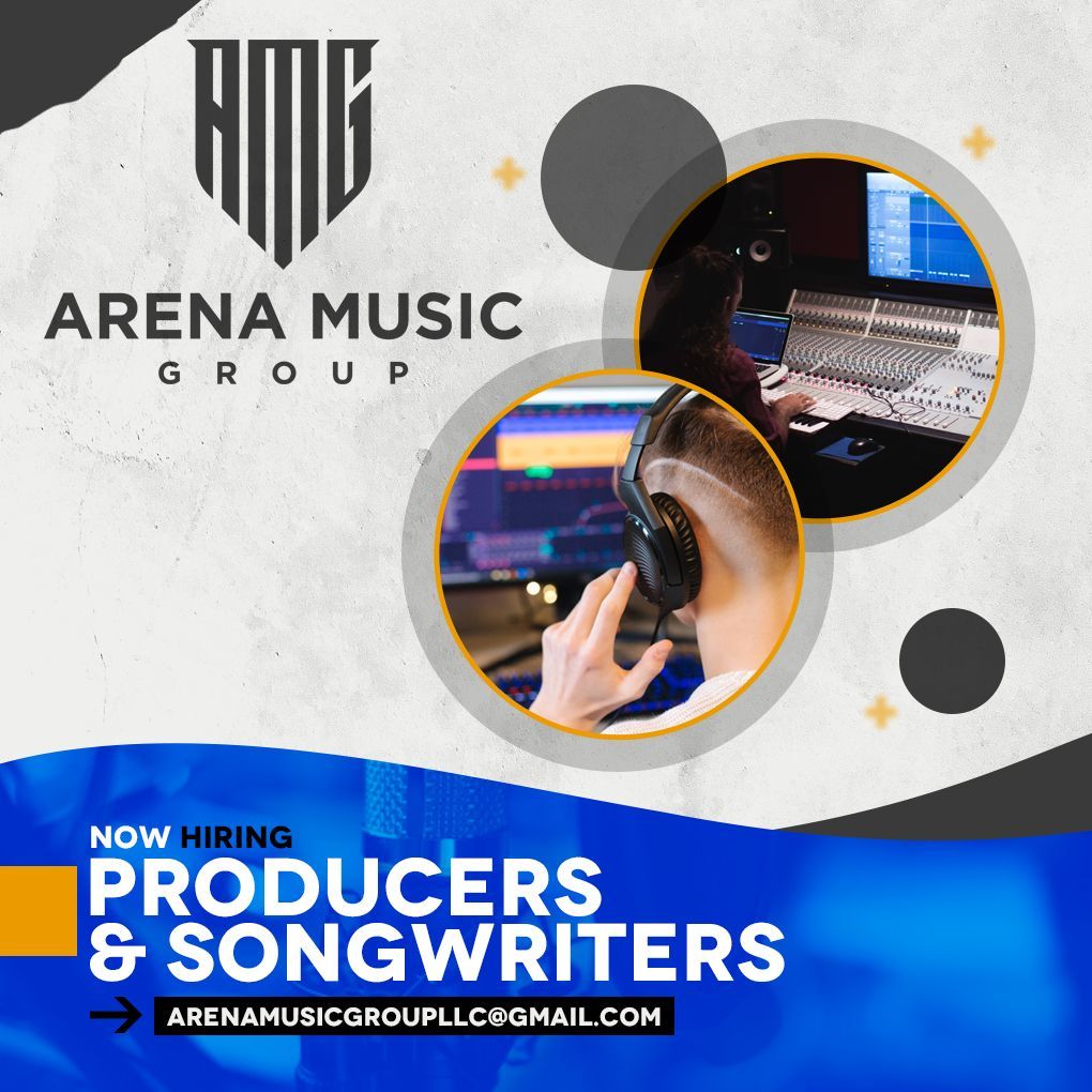 Arena music group flyer design