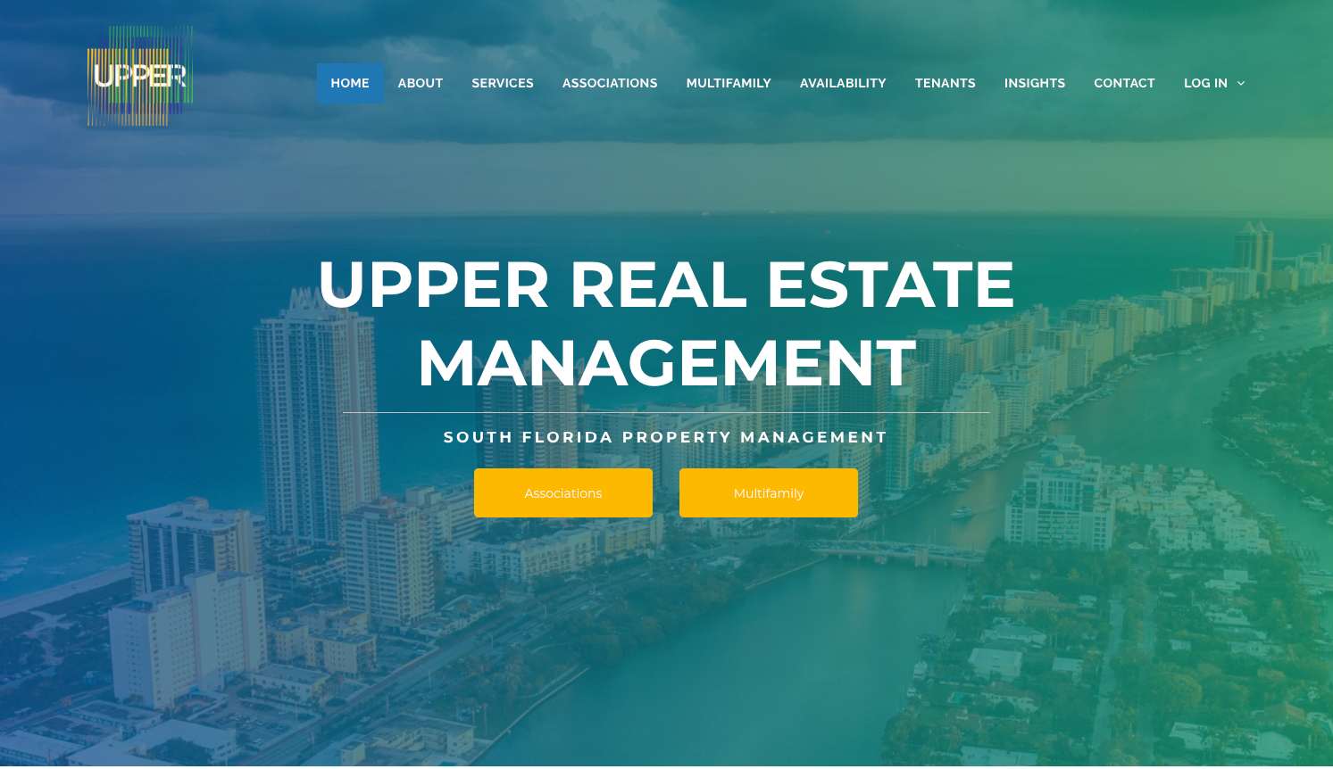 Screen capture of Upper Real Estate Management website - click to visit site