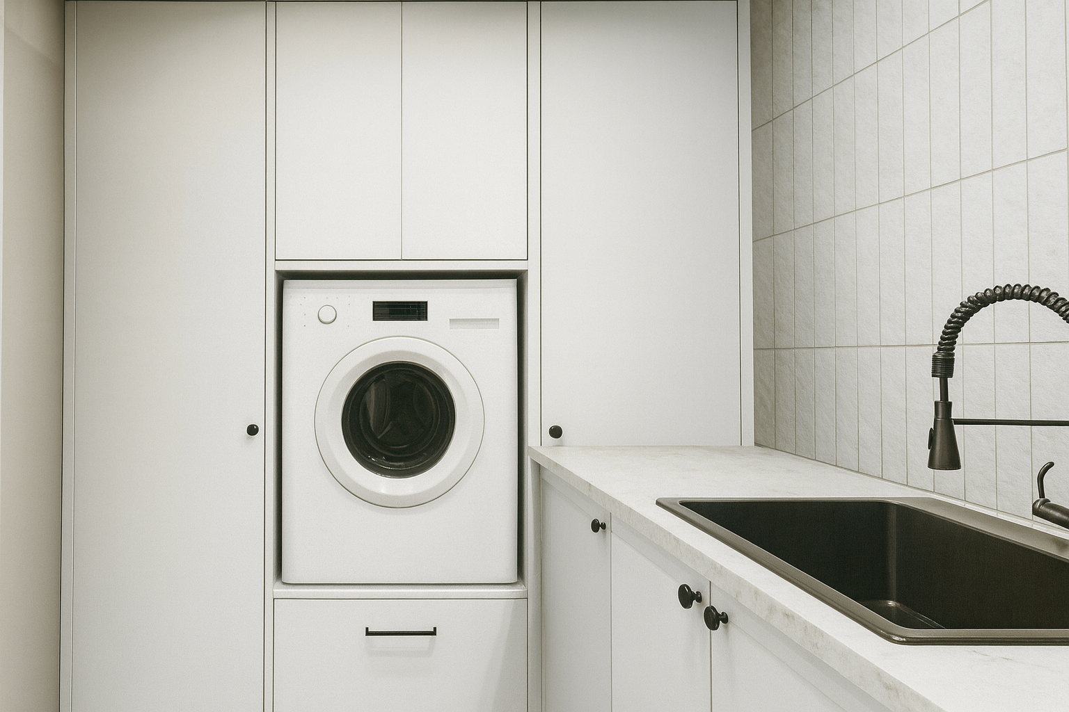 Bedroom with fireplace, featuring a meerkat print, coat rack, and bed with orange pillow.