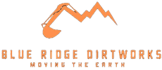 A logo for Blue Ridge Dirtworks