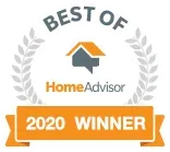 It is a badge that says `` best of homeadvisor 2020 winner ''.