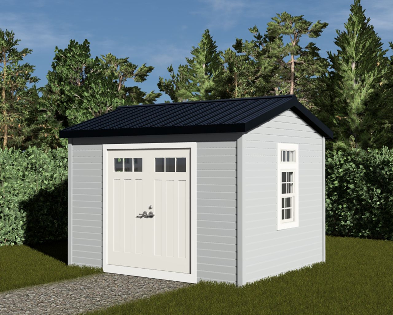 Craftsman - 12x10 - Double Doors