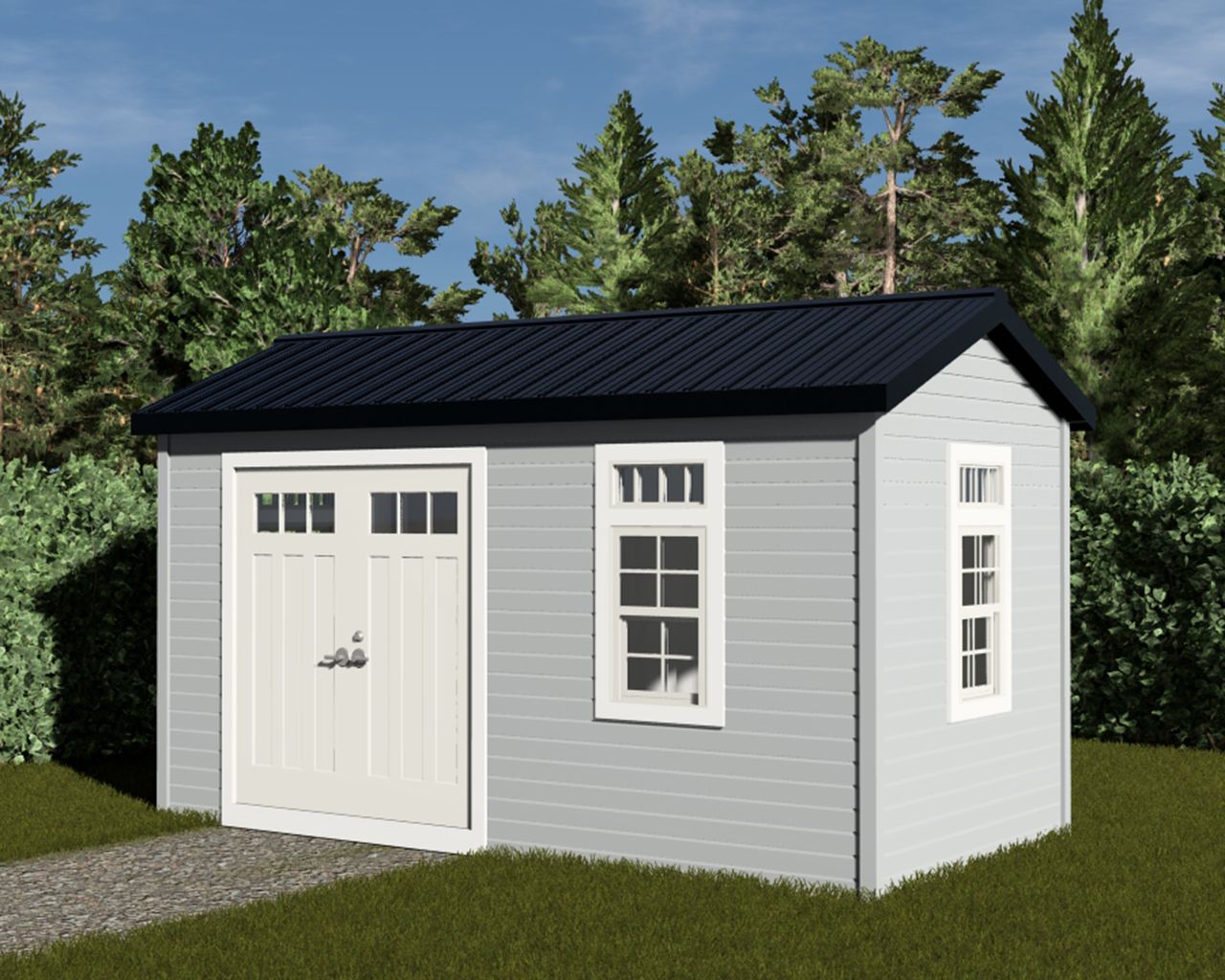 Craftsman - 16x8 - Double Doors