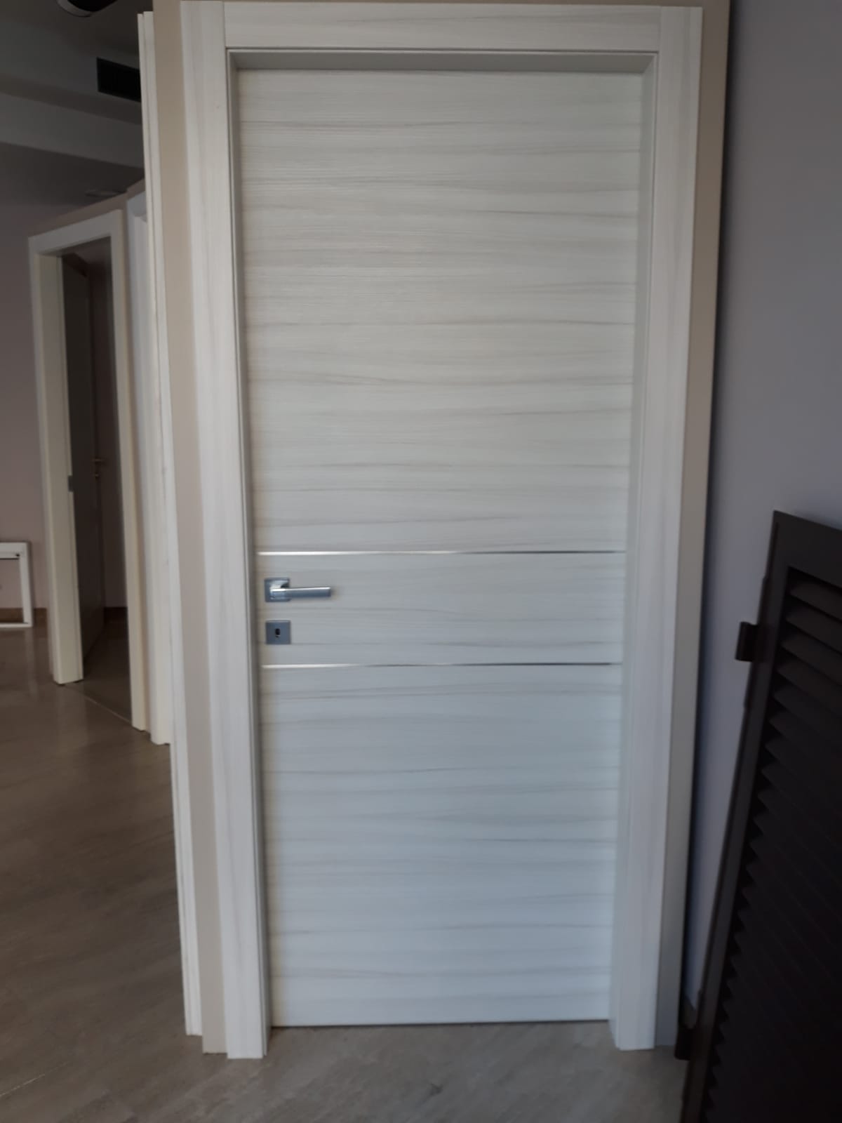 porta con infissi in pvc