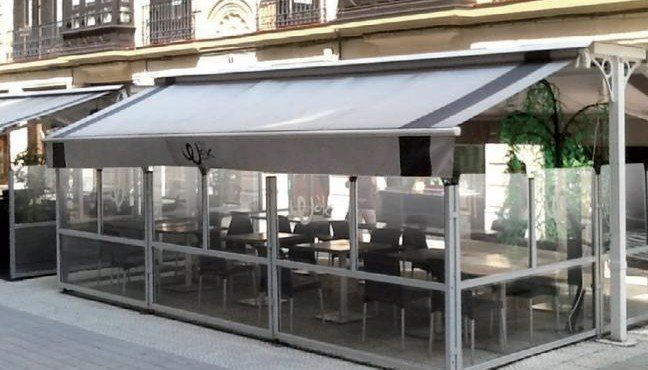 veranda esterna per ristorante