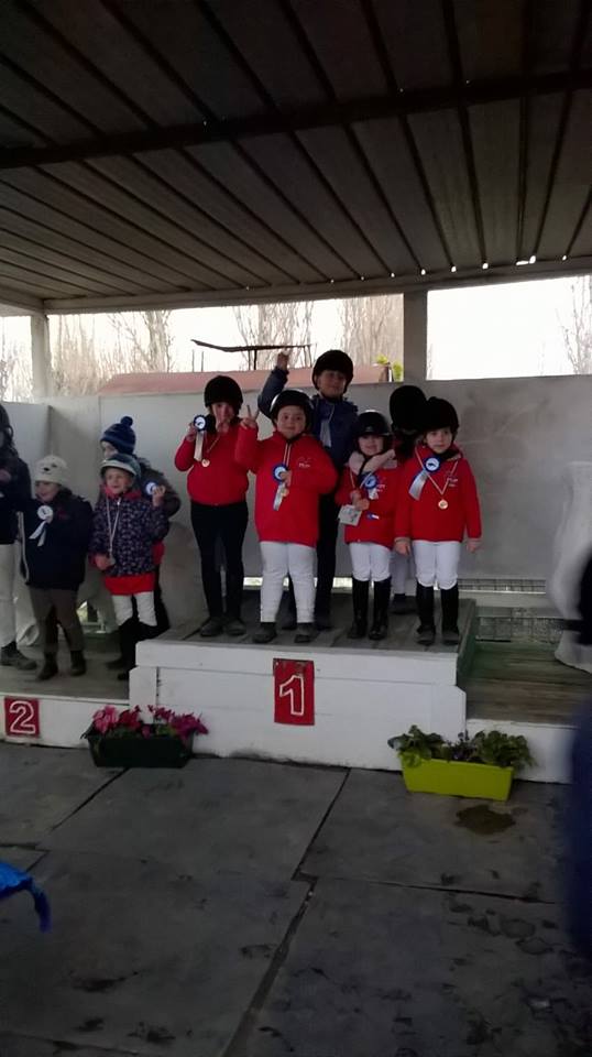 Preparazione equestre per gare per bambini