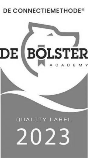 Een zwart-wit logo voor de Bolster Academy