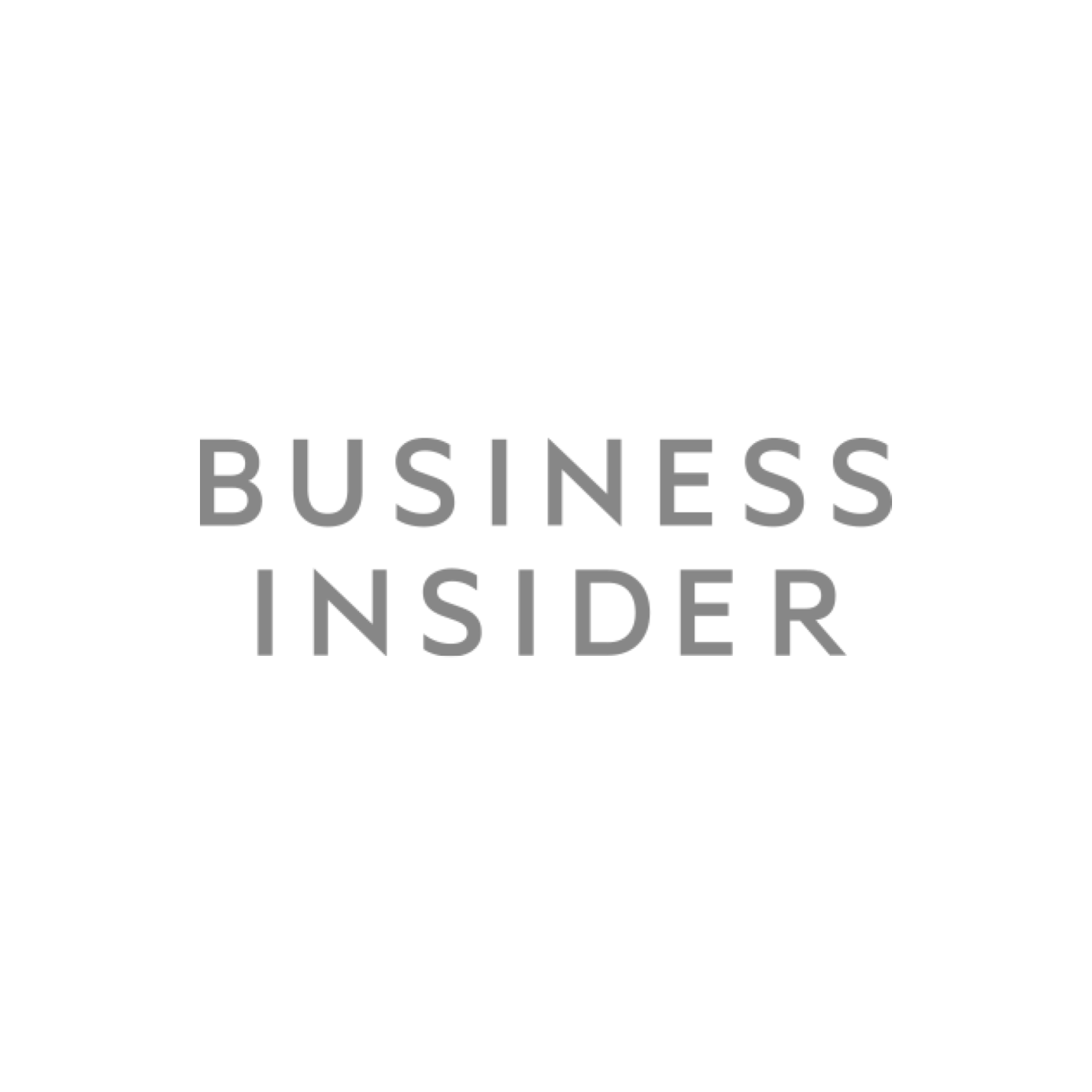 Logo of Business Insider in grey text on a white background.