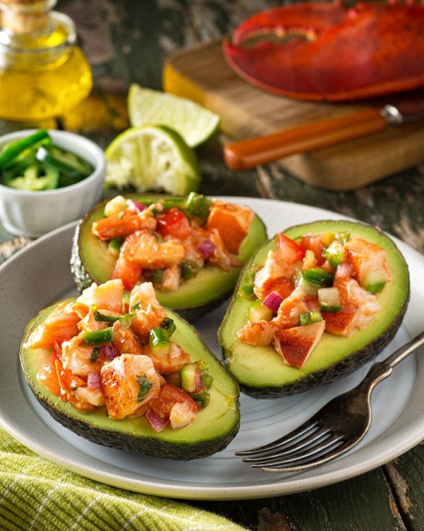 Healthy Lobster Stuffed Avocados Recipe