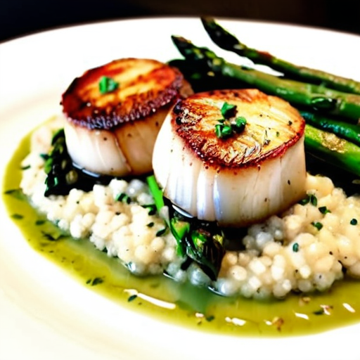 healthy scallop dinner for four on a busy schedule