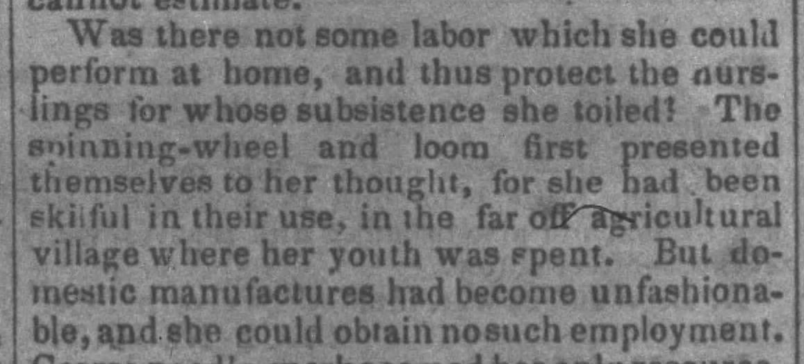 Story of a poor mother trying to find work.