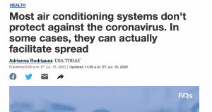 Most air conditioning systems do n't protect against the coronavirus . in some cases , they can actually facilitate spread.