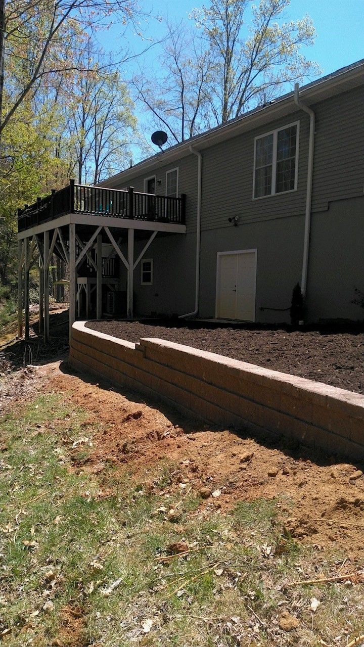 Retaining Wall — Unicoi, TN — David Anders Grading & Excavating