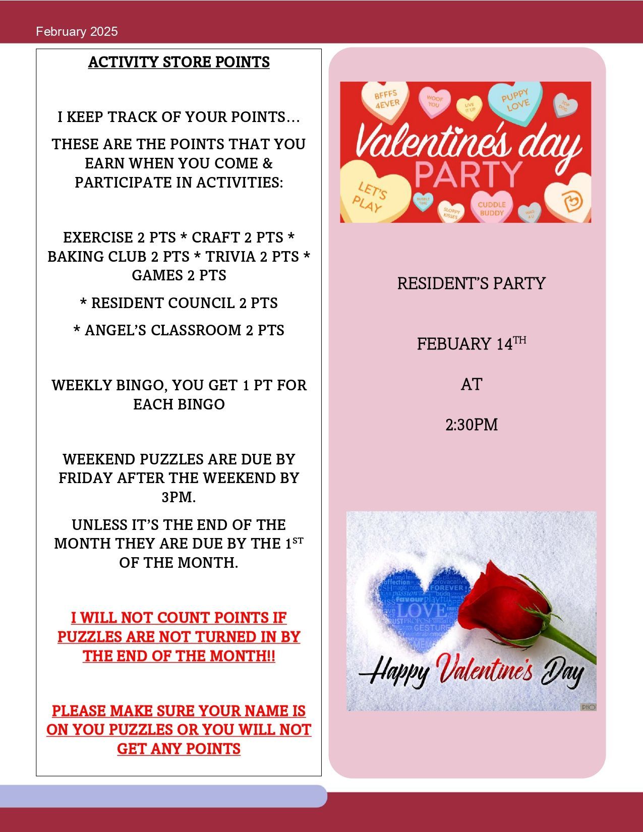 A valentine 's day party is being held on february 14th