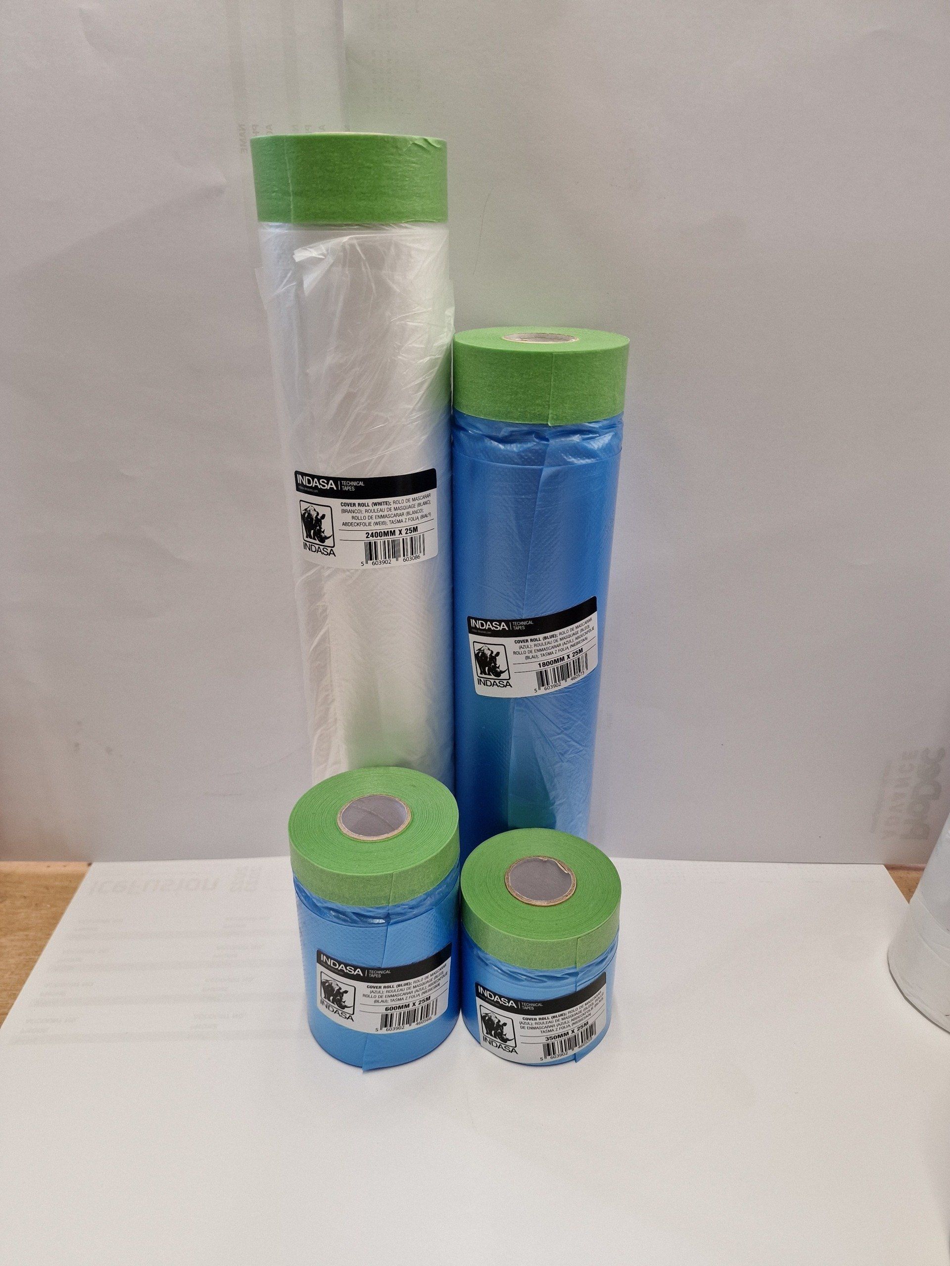 Several rolls of tape are stacked on top of each other