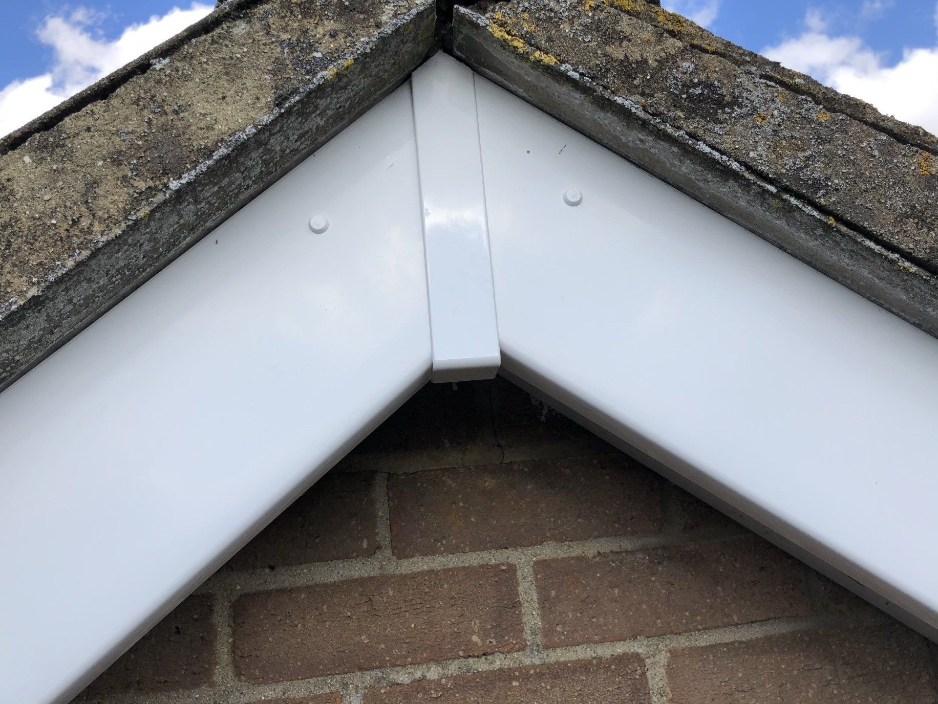 A complete roofline installation