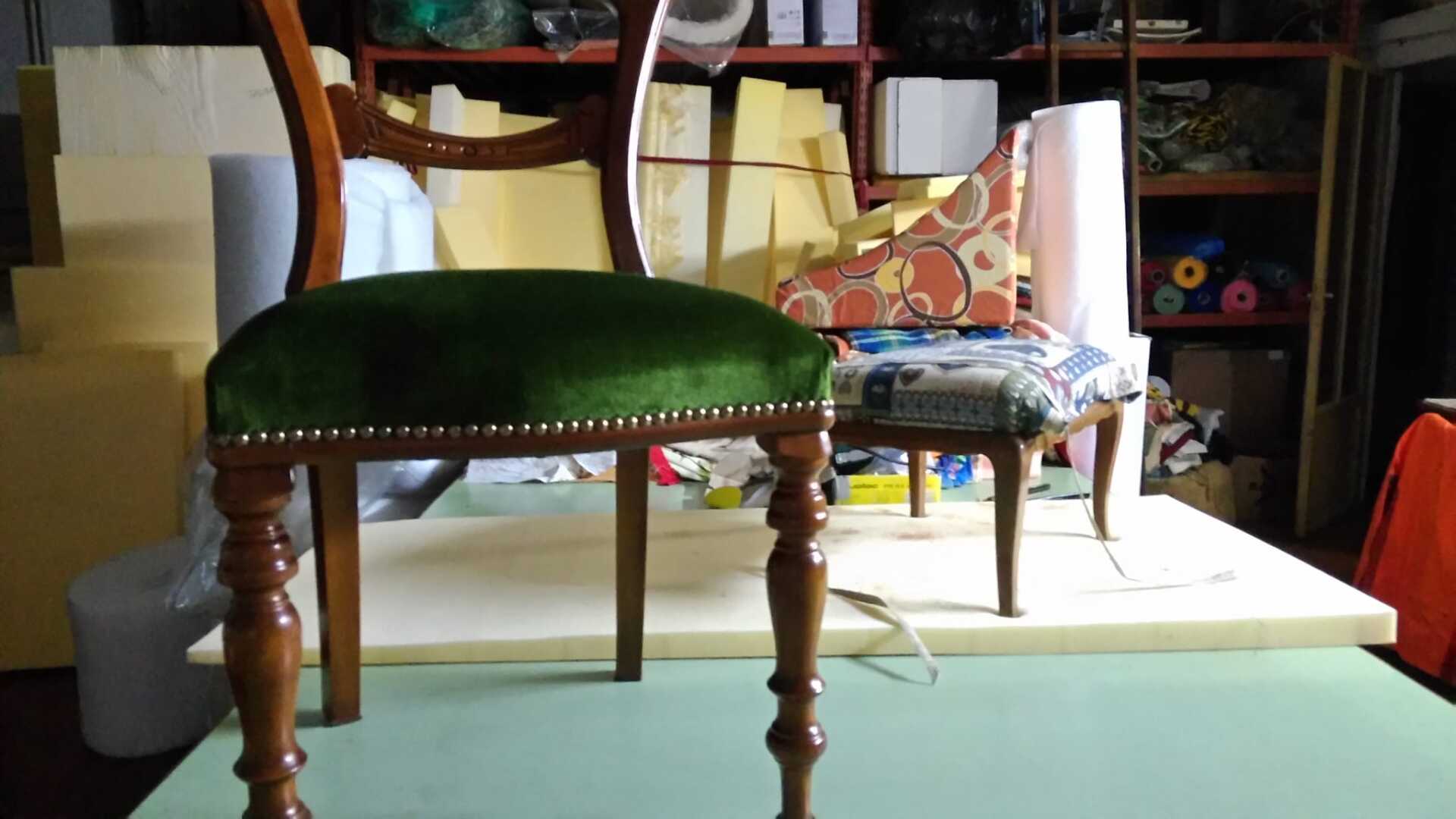 rivestimento sedia antica