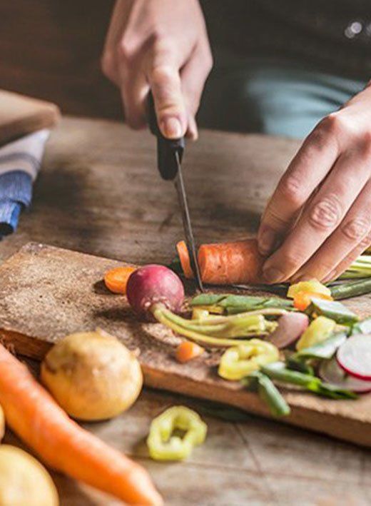 Chopping Vegetable — Exclusive Catering in Highland, IN
